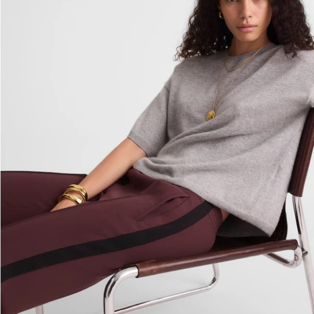 Madewell pull on bootcut track pant - Picture 2 of 7